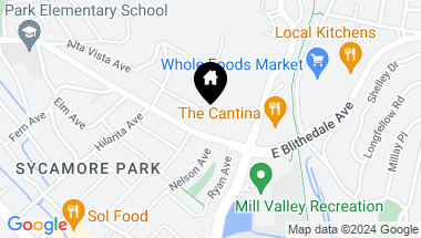 Map of 50 Altamont Ave, Mill Valley CA, 94941