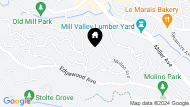 Map of 178 Molino Ave, Mill Valley CA, 94941