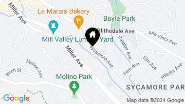 Map of 58 Sycamore Ave, Mill Valley CA, 94941