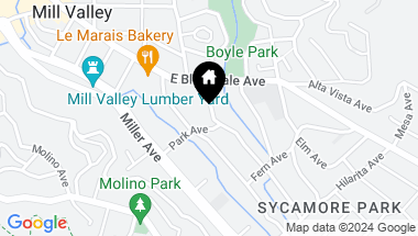 Map of 34 Walnut Ave, Mill Valley CA, 94941