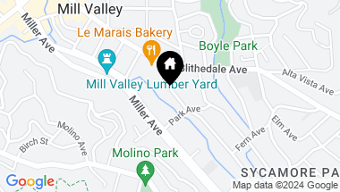 Map of 38 Sycamore Ave, Mill Valley CA, 94941