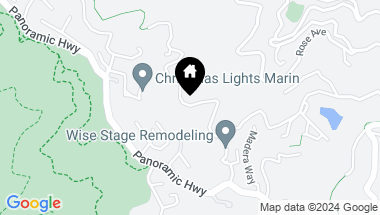 Map of 631 Edgewood Ave, Mill Valley CA, 94941