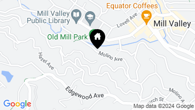 Map of 46 Molino Ave, Mill Valley CA, 94941