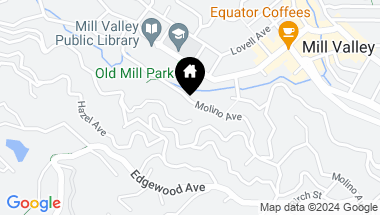 Map of 40 Molino Ave, Mill Valley CA, 94941