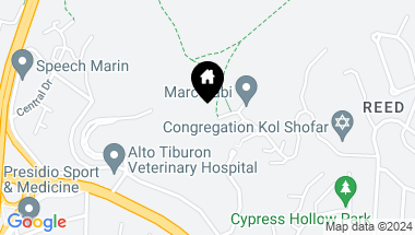 Map of 102 Via Los Altos, Tiburon CA, 94920