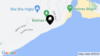 Map of 99 Brighton Avenue , Bolinas CA, 94924