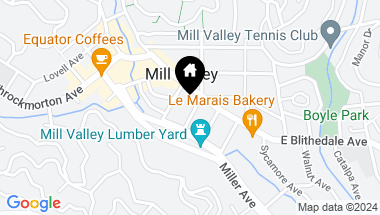 Map of 17 Hill St, Mill Valley CA, 94941