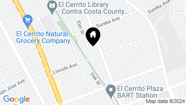 Map of 606 Elm St, El Cerrito CA, 94530