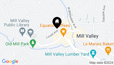 Map of 37 Lovell Avenue, Mill Valley CA, 94941