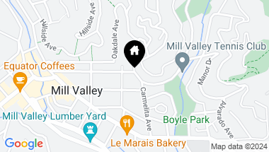 Map of 116 Buena Vista Ave, Mill Valley CA, 94941