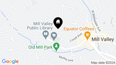 Map of 124 Lovell Ave, Mill Valley CA, 94941