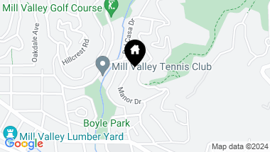 Map of 157 Marlin Ave, Mill Valley CA, 94941