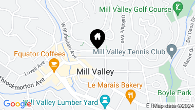 Map of 41 Buena Vista Ave, Mill Valley CA, 94941