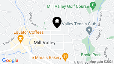 Map of 75 Buena Vista Ave, Mill Valley CA, 94941