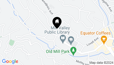 Map of 412-414 Throckmorton Ave, Mill Valley CA, 94941