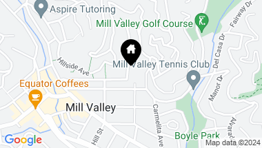 Map of 110 Oakdale Avenue, Mill Valley CA, 94941