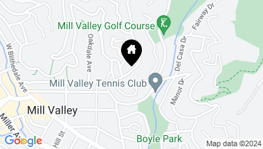 Map of 24-26 Hillcrest Rd, Mill Valley CA, 94941