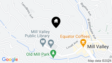 Map of 119 Cornelia Ave, Mill Valley CA, 94941