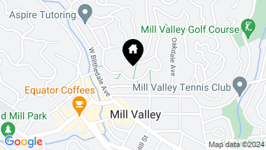 Map of 99 Hillside Ave, Mill Valley CA, 94941