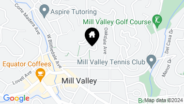 Map of 144 Hillside Ave, Mill Valley CA, 94941