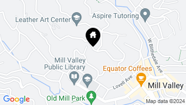 Map of 71 Tamalpais Ave, Mill Valley CA, 94941