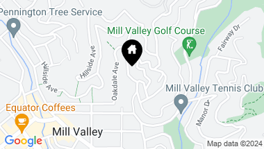 Map of 261 Oakdale Ave, Mill Valley CA, 94941