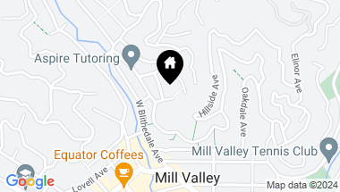 Map of 29 Roosevelt Avenue, Mill Valley CA, 94941