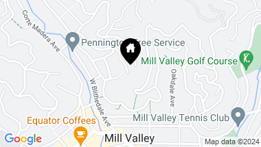 Map of 101 Coronet Ave, Mill Valley CA, 94941