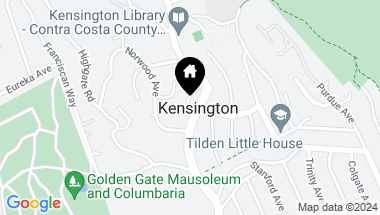 Map of 104 Arlington Ave, Kensington CA, 94707