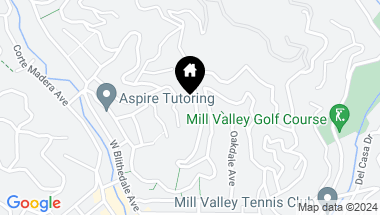 Map of 299 Hillside Ave, Mill Valley CA, 94941
