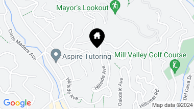 Map of 315 Hillside Ave, Mill Valley CA, 94941