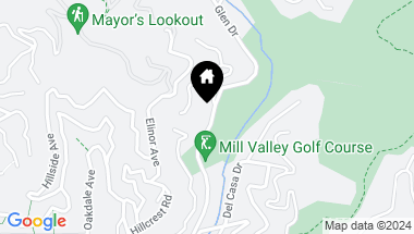Map of 325 Buena Vista Ave, Mill Valley CA, 94941