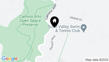 Map of 21 Stanton Way, Mill Valley CA, 94941