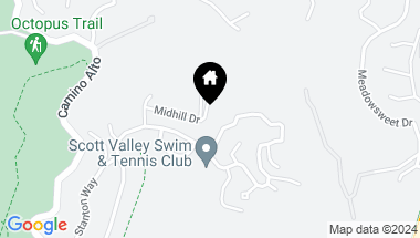 Map of 24 Midhill Dr, Mill Valley CA, 94941