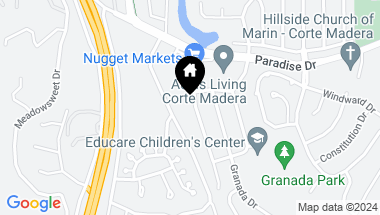 Map of 9 Paloma Drive, Corte Madera CA, 94925