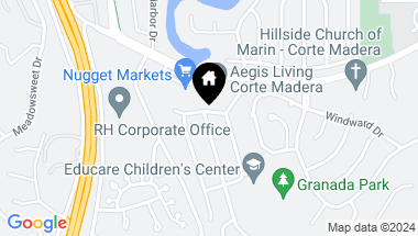 Map of 2 Granada Drive, Corte Madera CA, 94925