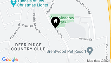 Map of 325 Foothill Dr, Brentwood CA, 94513