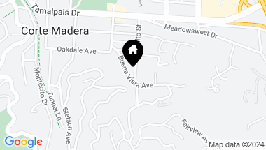 Map of 40 Buena Vista Ave, Corte Madera CA, 94925