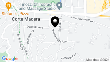 Map of 20 Buena Vista Ave, Corte Madera CA, 94925