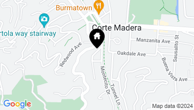 Map of 16 Grove Ave, Corte Madera CA, 94925