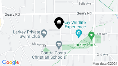 Map of 15 Harmony Lane, Walnut Creek CA, 94597