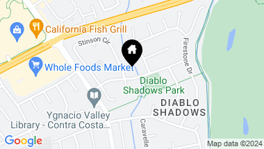 Map of 3180 Diablo Shadow Dr, Walnut Creek CA, 94598