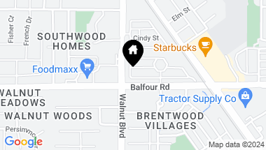 Map of 4603 Balfour Rd 20 # 20, Brentwood CA, 94513