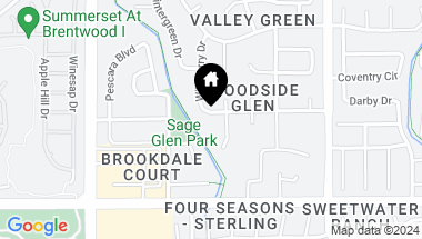 Map of 1240 Woodside DR, Brentwood CA, 94513