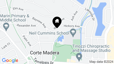Map of 151 Pixley Ave, Corte Madera CA, 94925