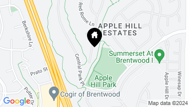 Map of 420 Apple Hill Dr, Brentwood CA, 94513