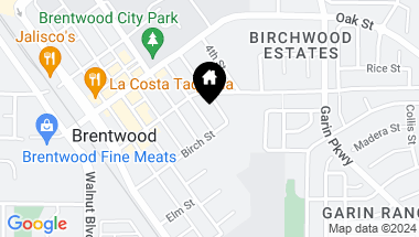 Map of 521 3Rd St, Brentwood ( CC ) CA, 94513