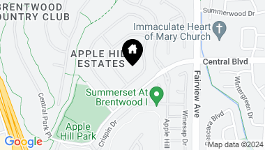 Map of 905 Rutherford Cir, Brentwood CA, 94513