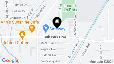 Map of 27 Monte Cresta Avenue, Pleasant Hill CA, 94523