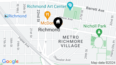 Map of 249 25th Street Street, Richmond CA, 94804